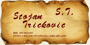 Stojan Tričković vizit kartica